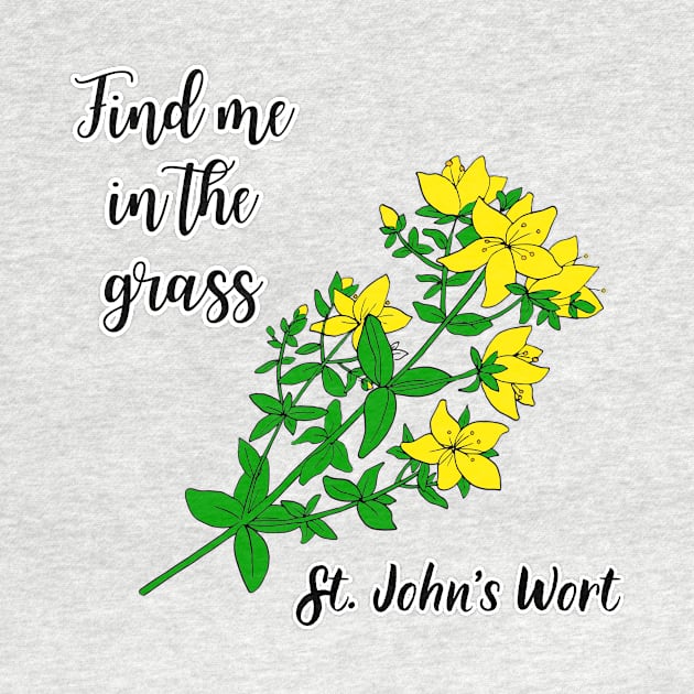 Find me in the grass St. Johns Wort by Kamila's Ideas